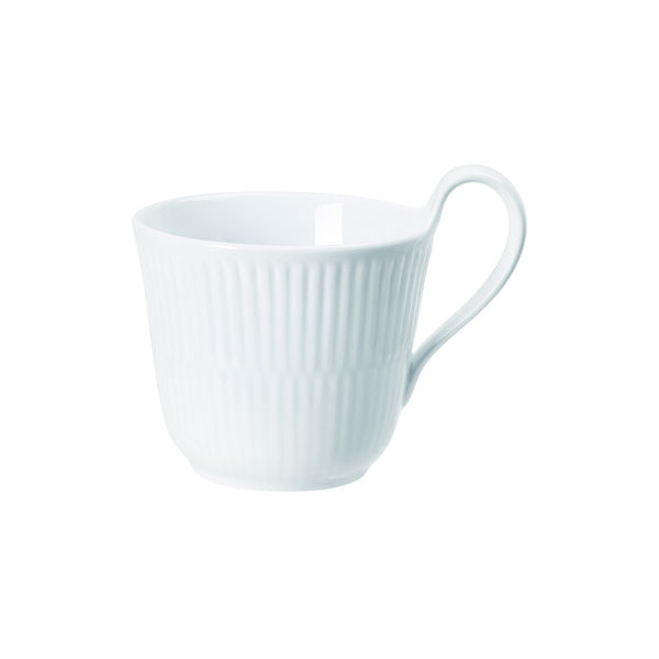 Hvid Riflet h&oslash;jhankskop 24 cl, Royal Copenhagen