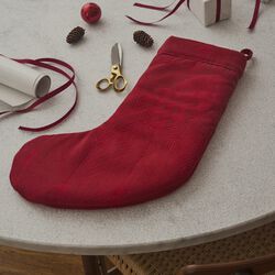 CHRISTMAS julesok, deep red, Georg Jensen Damask
