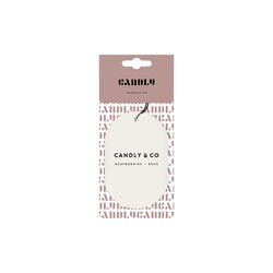 No. 7 Scented Car/Room Tag, Raspberries/Rose, Candly & Co
