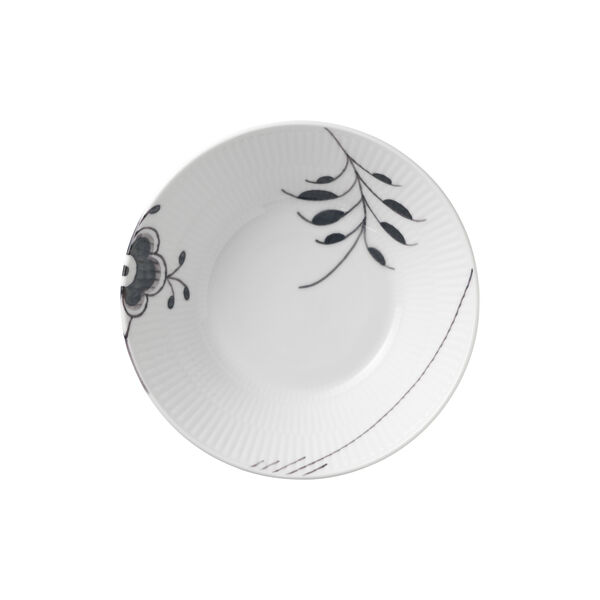 Sort Mega Riflet dyb tallerken &Oslash; 17 cm, Royal Copenhagen