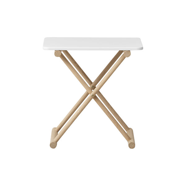 Camp sengebord h&oslash;jt, hvid/eg, Oliver Furniture