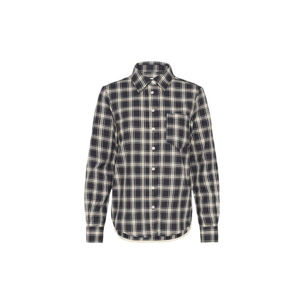 YanaPW Shirt, dark navy check, Part Two