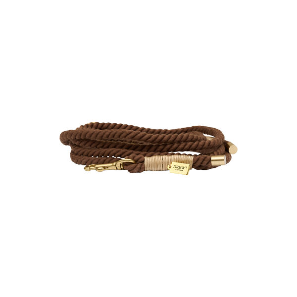 Justerbar og bl&oslash;d rebline hvalp, brown, Drew's Dogwear