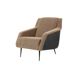 CDC. 1 Lounge Chair, Boucle 005/black matt, GUBI