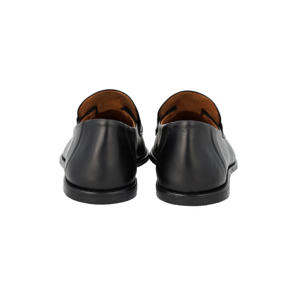 Ultrabl&oslash;d loafer med stikningsdetalje, black, ANGULUS