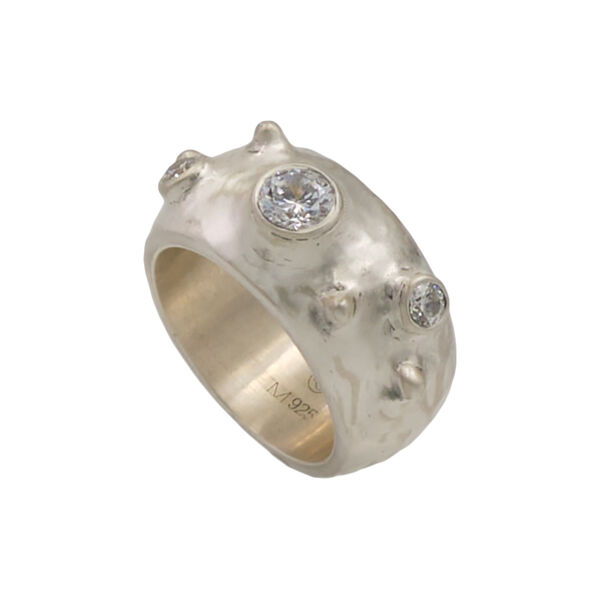 Moon Ring, silver, Stone Copenhagen