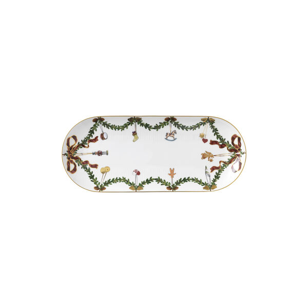 Stjerne Riflet Jul fad 39 cm, Royal Copenhagen
