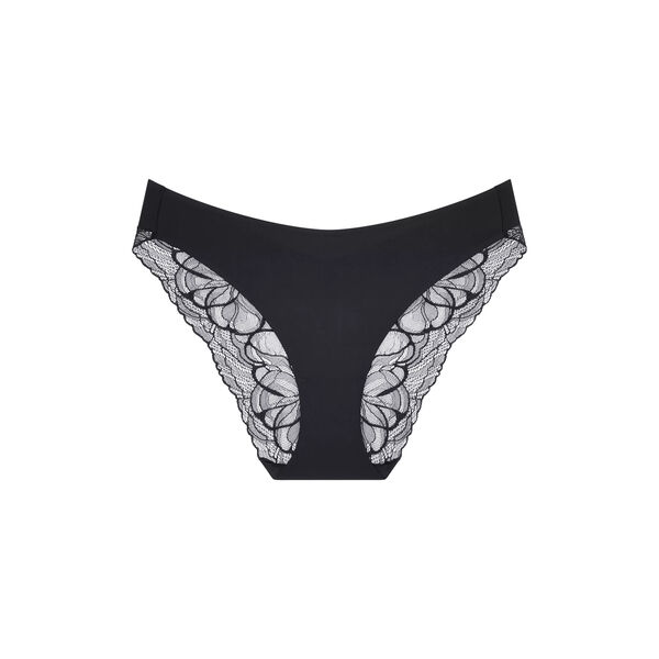 Body Make-Up Illusion Lace Highleg Tai Briefs, black, Triumph