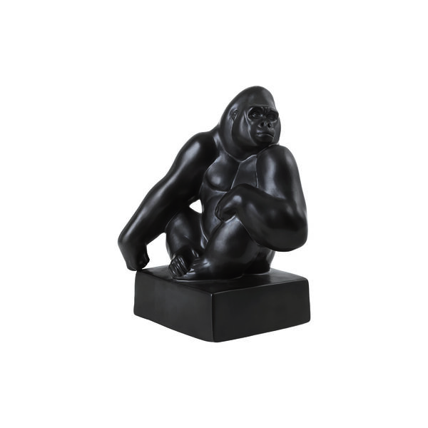 Gorilla figur Hagen hvilende p&aring; skulderen, Royal Copenhagen