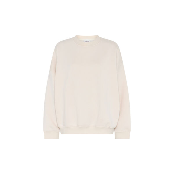 Silvia Sweatshirt w. Logo, off white, LA RŌUGE