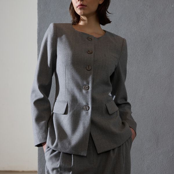 Peny Ladylo blazer, grey stripe, PBO