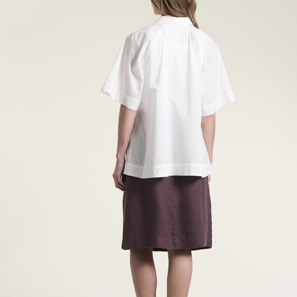 Lazy linen nederdel med l&aelig;g, raisin, BITTE KAI RAND