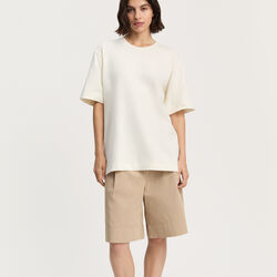 Lui Circular Tee, pure ecru, Aiayu