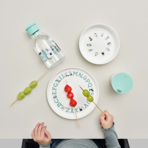 Moomin ABC tallerken &Oslash; 20 cm, moomin turqouise, RIG-TIG