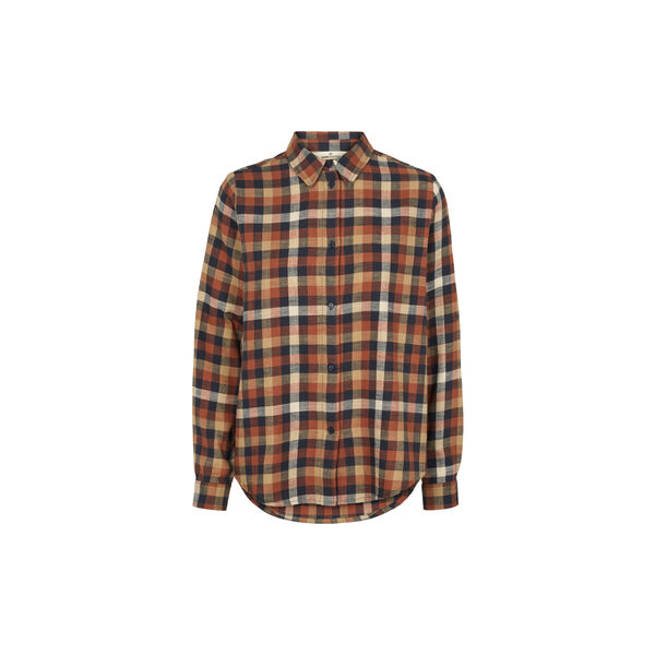 Nalli LS Shirt, skycaptain / tortoise shell, Basic Apparel