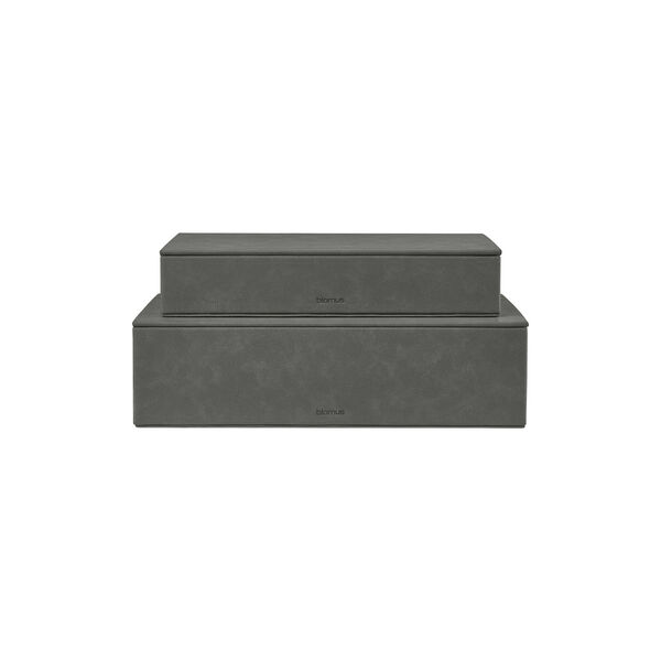 SAHLA Storage Boxes Set, pewter, Blomus