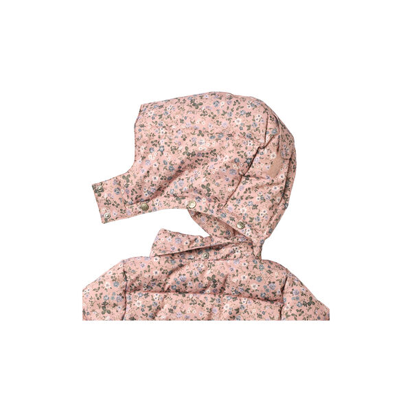 Puffer Coat Yrsa, rose powder flowers, Wheat