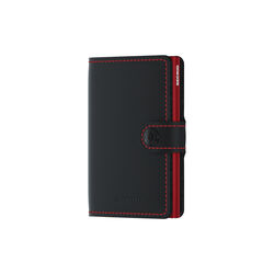 Miniwallet, matte black/red, Secrid