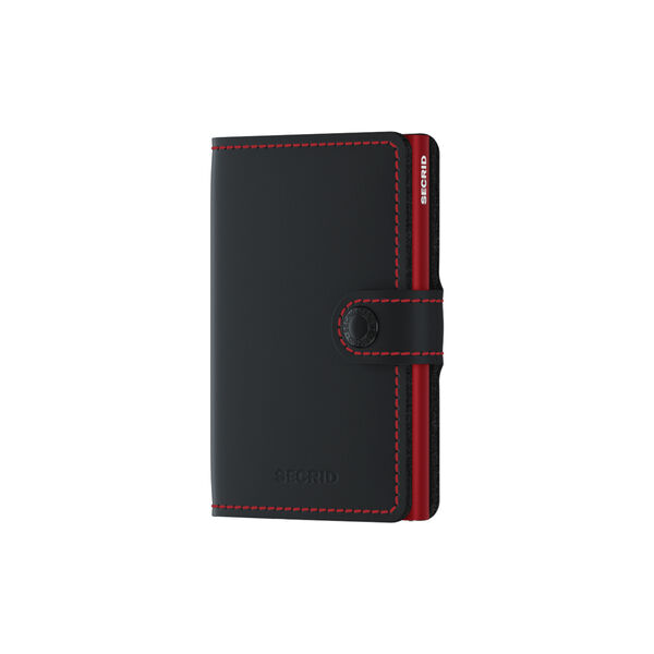 Miniwallet, matte black/red, Secrid