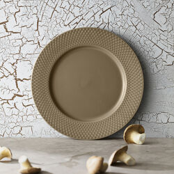 Rhombe Earth Middagstallerken &Oslash; 27 cm, clay, Lyngby Porcel&aelig;n