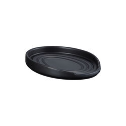 Oval grydeskeholder, matte black, Le Creuset
