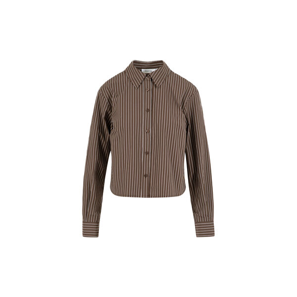 Short shirt, brown/white stripe, Coster Copenhagen