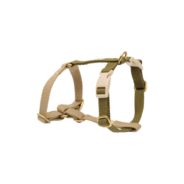 Bl&oslash;d & justerbar hundesele, olive, Drew's Dogwear