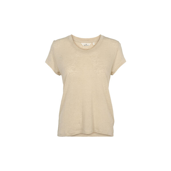 Ashly SS Tee, summer sand, Basic Apparel