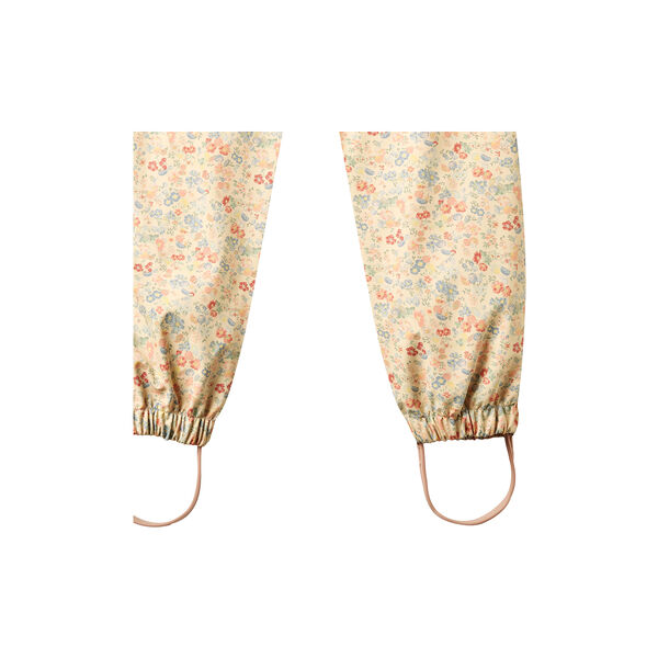 Rainwear Olo Trousers, flowers and seashells, Wheat