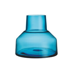 Solare kort vase, elektrisk bl&aring;, Iittala