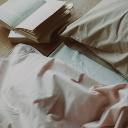 Sengetøj, pink tint, Studio Feder