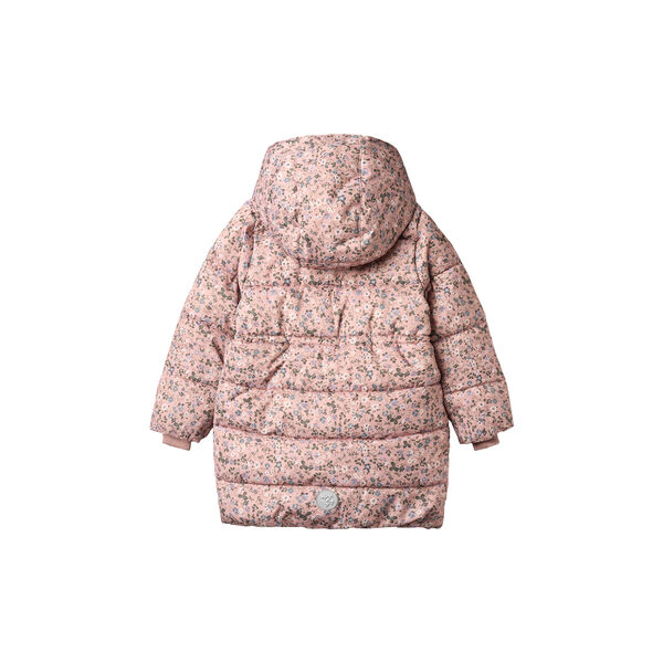 Puffer Coat Yrsa, rose powder flowers, Wheat