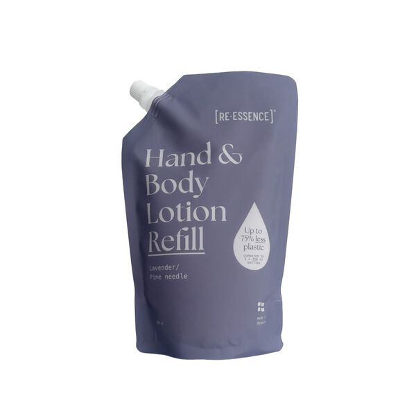 Hand & Body Lotion Refill, lavendel/fyrren&aring;l, RE-ESSENCE