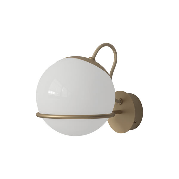 Model 237/1 Wall Lamp, opaline/champagne, Astep
