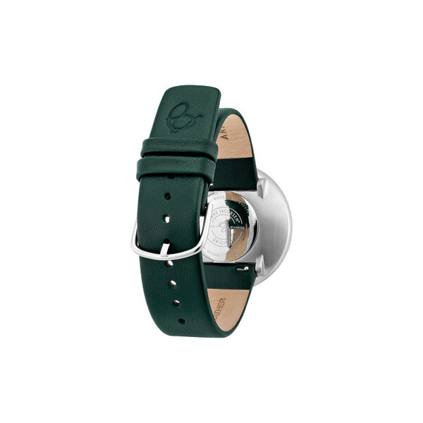 City Hall armb&aring;ndsur, green/steel/green, Arne Jacobsen Watches