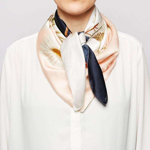 Four Square Daisy Silketørklæde, Flora Danica Denmark