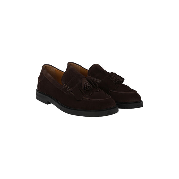 Penny loafer, dark brown, ANGULUS