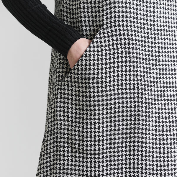 Chesu &aelig;rmel&oslash;s kjole, black/ivory pepita, BITTE KAI RAND