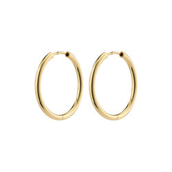APRIL Hoops Small, gold plated, Pilgrim