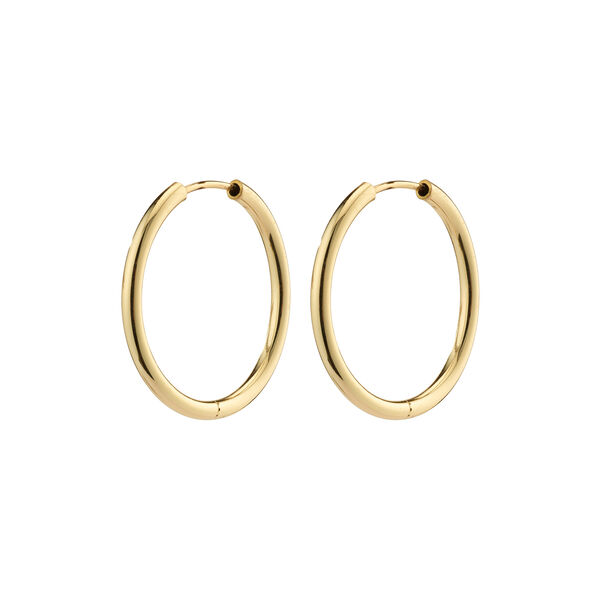 APRIL Hoops Small, gold plated, Pilgrim
