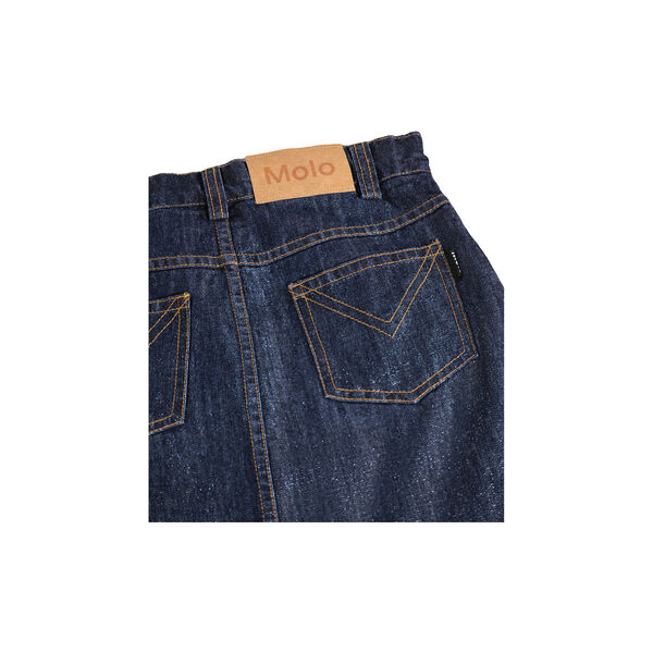 Berit Skirt, mid blue glitter, Molo