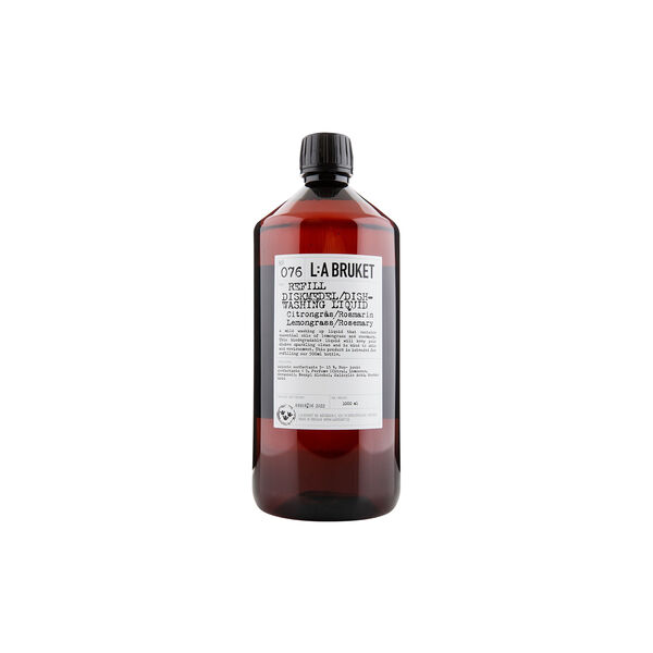 No. 076 Refill Dishwashing Liquid, lemon grass/rosemary, L:a Bruket