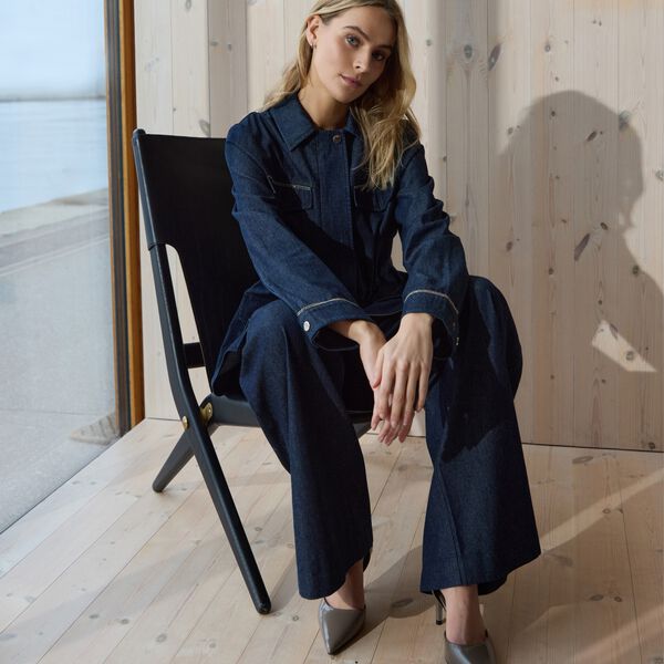 Naira denimpants, della blue, Heartmade