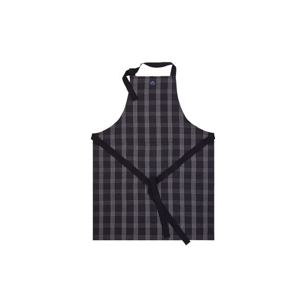 Linen/Cotton Apron, black/white, Lexington
