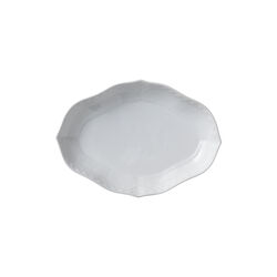 Hvid Halvblonde fad 22 cm, Royal Copenhagen