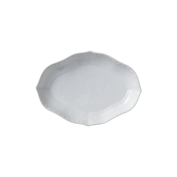 Hvid Halvblonde fad 22 cm, Royal Copenhagen