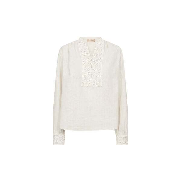 MMEvanda ls Blouse, ecru, MOS MOSH