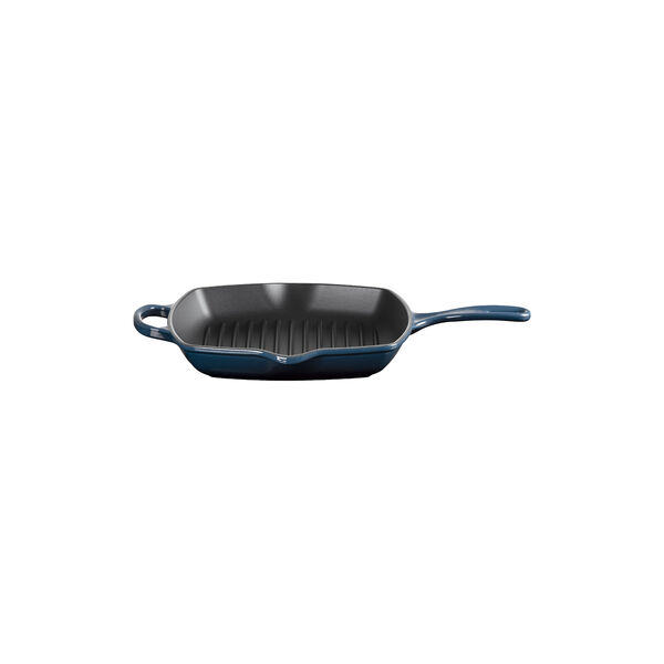 Signature st&oslash;bejern kvadratisk grillpande 26 cm, nuit, Le Creuset