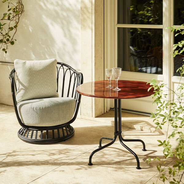 Grace Outdoor Lounge Chair, black, GUBI