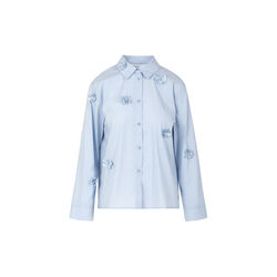 Shirt with flowers, bright blue, Coster Copenhagen